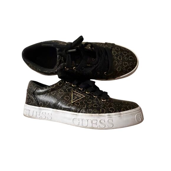 Guess shoes slip on womens shoes sz 7 gold brown sneakers dressy trendy - Picture 4 of 9